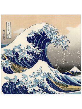 Artopweb Artopweb Dekoracja ścienna A big wave off Kanagawa Kolorowy