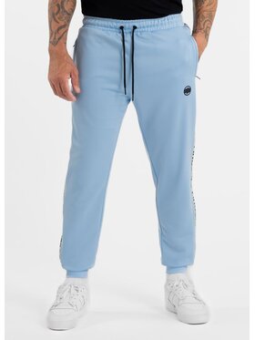 PITBULL PITBULL Spodnie dresowe Spodnie dresowe męskie Oldschool Tape Logo XXL Niebieski Regular Fit