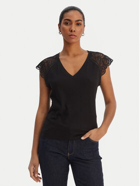 Morgan Morgan Bluză 251-DMEG Negru Regular Fit