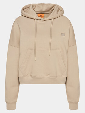 Alpha Industries Alpha Industries Pulóver Essentials 146041 Bézs Relaxed Fit
