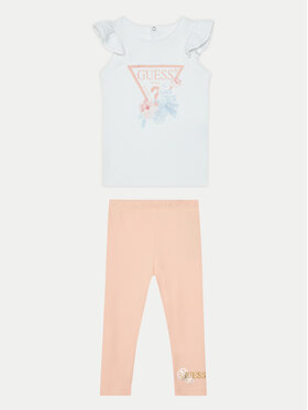 Guess Guess Комплект тишърт и клин A5RG10 KA6W4 Бял Regular Fit