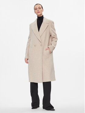 Marc Aurel Marc Aurel Wollmantel 5431 1025 24677 Beige Relaxed Fit