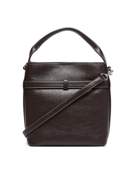 Calvin Klein Calvin Klein Ročna torba Buckle Mini Bucket Crossbody LV04F3550G Rjava