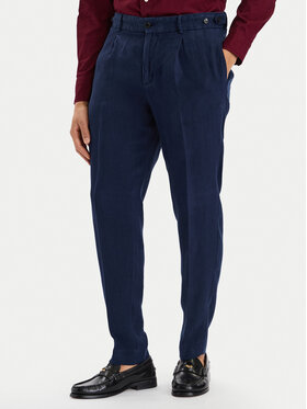 Tommy Hilfiger Tommy Hilfiger Pantaloni di tessuto Smart Casual MW0MW42708 Blu scuro Regular Fit