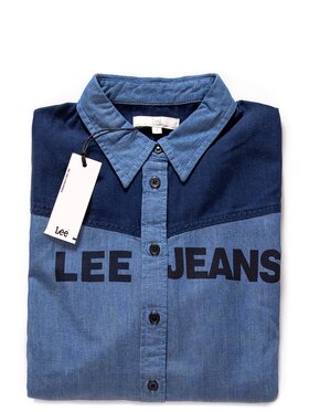 Lee Lee Camicia TOP BLOCKING SHIRT Blu Regular Fit