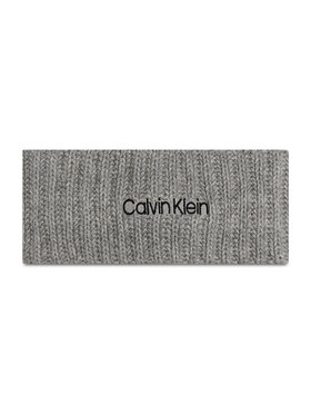 Calvin Klein Calvin Klein Opaska materiałowa Oversized Knit Headband K60K6086480 Szary