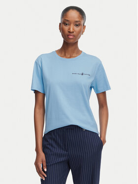 Beverly Hills Polo Club Beverly Hills Polo Club T-Shirt P-SS26W-TS085 Niebieski jasny Regular Fit