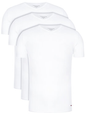 Tommy Hilfiger Tommy Hilfiger 3-dílná sada T-shirts Vn Tee Ss 3 Pack Premium Essentialis 2S87903767 Bílá Regular Fit