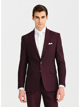 Pako Lorente Pako Lorente Marynarka P25SF-3G-035 Bordowy Super Slim Fit