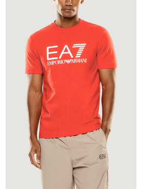 EA7 Emporio Armani EA7 Emporio Armani T-Shirt 7M001412 AF22264 Czerwony Casual Fit