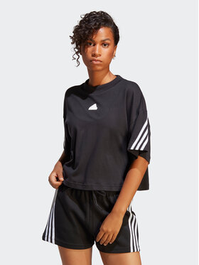 adidas adidas Majica Future Icons 3-Stripes T-Shirt HT4695 Črna Loose Fit