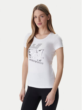 EA7 Emporio Armani EA7 Emporio Armani T-Shirt 7W000977 AF10373 Biały Regular Fit