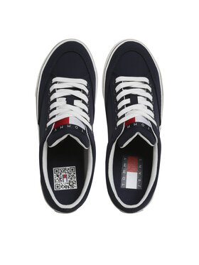 Tommy Jeans Tenis Superge Lace Up Nylon EN0EN02157 Mornarsko Modra