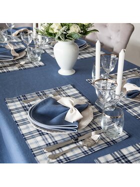 Roseberry Home Roseberry Home Podkładka na stół Blue Plaid Niebieski