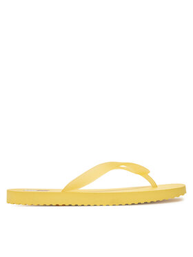 Tommy Jeans Tommy Jeans Čības uz pirksta Tjw Logo Flip Flop EN0EN02447 Dzeltens