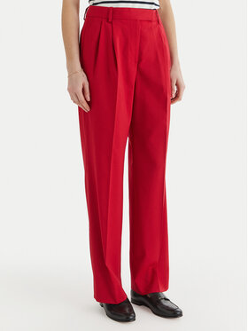 Tommy Hilfiger Tommy Hilfiger Pantaloni di tessuto Timeless WW0WW48352 Rosa Straight Fit