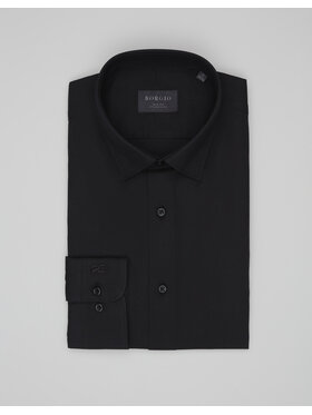 Borgio Borgio Koszula rosazza 00642 Czarny Slim Fit