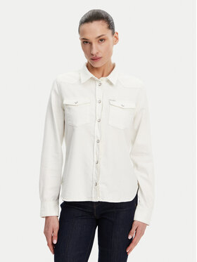 Guess Guess Cămașă W5GH35 D5NW1 Alb Regular Fit