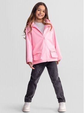minoti minoti Kurtka przeciwdeszczowa 30COAT106 Różowy Regular Fit