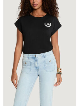 Morgan De Toi Morgan De Toi T-shirt 261-DIMOI Nero Casual Fit