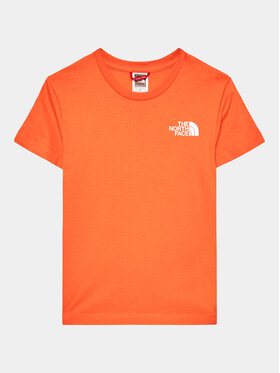 The North Face The North Face T-Shirt Simple Dome NF0A82EA Pomarańczowy Regular Fit