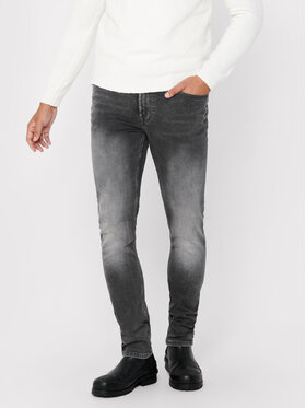 Only & Sons Only & Sons Jeansy Loom 22017103 Szary Slim Fit