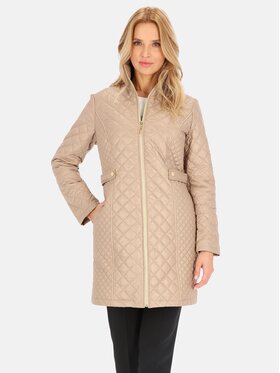 Perso Perso Prechodný kabát BLE241035F Hnedá Regular Fit