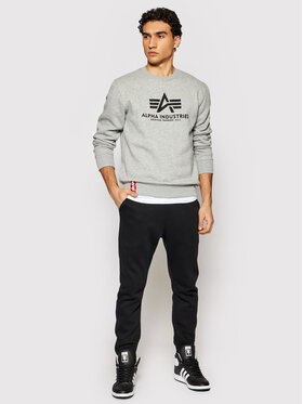 Alpha Industries Jopa Basic Sweater 178302 Siva Regular Fit