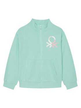 United Colors Of Benetton United Colors Of Benetton Bluza 3J68C504N Zielony Regular Fit
