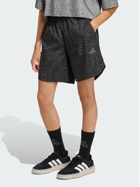 adidas adidas Szorty materiałowe 158914 Czarny Loose Fit