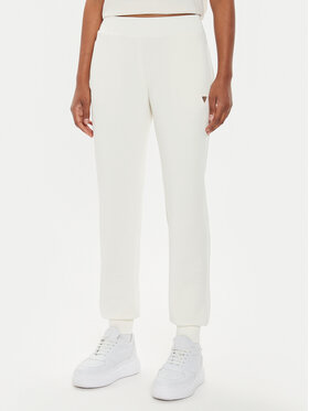 Guess Guess Spodnie dresowe V4YB08 KCAY2 Écru Regular Fit