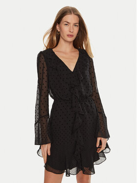 Guess Guess Kleid für den Alltag Olympe W4BK38 WGLF0 Schwarz Regular Fit