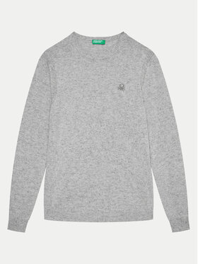 United Colors Of Benetton United Colors Of Benetton Пуловер 1032C106W Сив Regular Fit