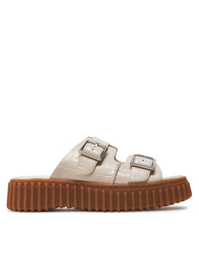 Clarks Clarks Natikače Torhill Slide 26176430 Bež