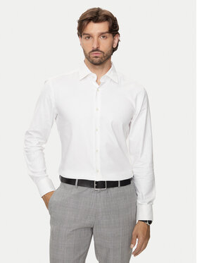 BOSS Boss Cămașă 50470583 Écru Slim Fit