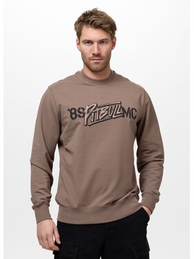 PITBULL PITBULL Bluza MC Brązowy Regular Fit