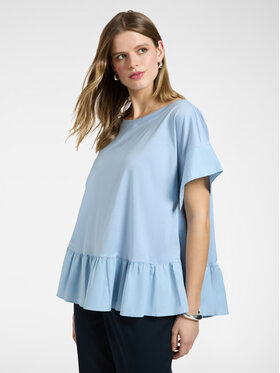 Elena Mirò Elena Mirò T-Shirt G068E000319N0A4 Turkusowy Regular Fit
