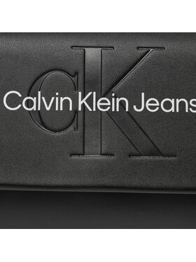 Calvin Klein Jeans Ročna Torba Sculpted Ew Flat W/Chain25 Mono K60K612221 Črna