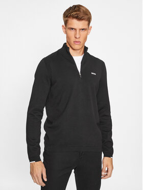 BOSS Boss Sweater Ever-X_Qz 50498518 Fekete Regular Fit