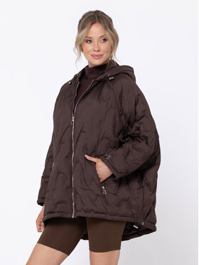 Miss LK Miss LK Kurtka puchowa MISSLKK Brązowy Oversize