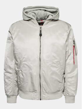 Alpha Industries Alpha Industries Bunda bomber Ma-1 ZH Back Emb 138105 Šedá Regular Fit