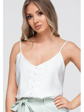 Ombre Ombre Top OW-TS-E0055 Biały Loose Fit