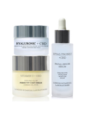 London Botanical Laboratories London Botanical Laboratories Zestaw do twarzy CBD + Bakuchiol (serum + krem ​​nawilżający) Zestaw do pielęgnacji