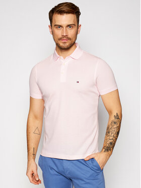 Tommy Hilfiger Tommy Hilfiger Polokošeľa 1985 MW0MW17771 Ružová Slim Fit