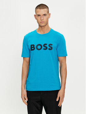 BOSS Boss Tričko 50512866 Modrá Regular Fit