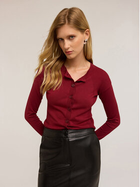 Motivi Motivi Cardigan M363W003524N036 Bordeaux Regular Fit