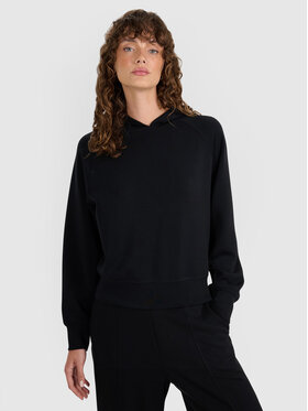 4F 4F Bluza MODAL STORY Czarny Regular Fit