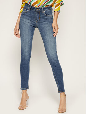 Liu Jo Liu Jo Jeans hlače UXX037 D4186 Mornarsko modra Slim Fit