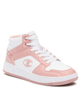 Sneakers alte nere e rosa da donna Champion Rebound High