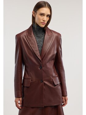 Trussardi Trussardi Kurtka skórzana Q005A000435N077 Brązowy Regular Fit